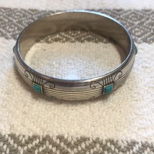 Brighton bangle with turquoise.